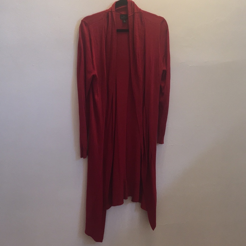 Worthington red cardigan
